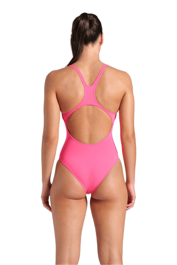 Womensecret Fato de banho liso Arena Performance para mulher Swim Pro Team rosa