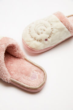 Womensecret Ivory fur La Vecina Rubia slippers beige
