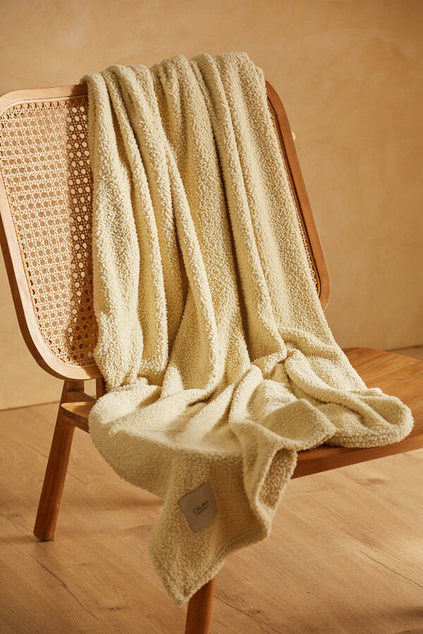 Calma House Plaid senfgelb coco mit Print