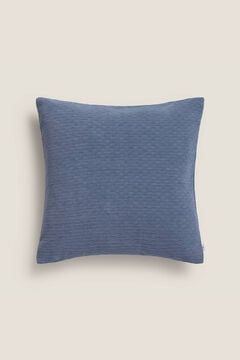 Womensecret Capa travesseiro chenille jacquard 45 x 45 cm. azul