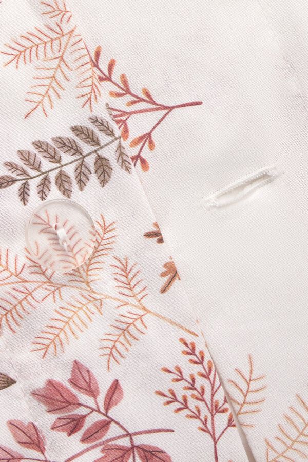Textura Printed duvet cover nude