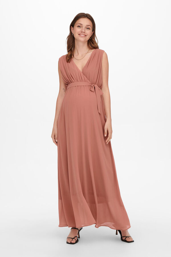 Womensecret Long sleeveless maternity dress Ružičasta