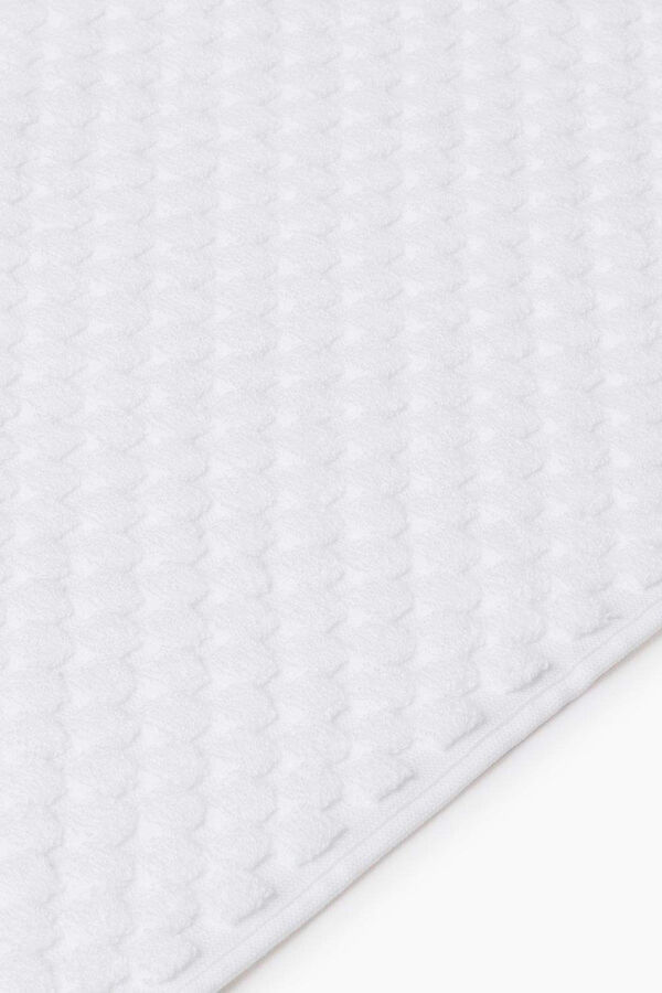 Womensecret Teppich Badezimmer Frottee-Baumwolle Bambus 50 x 70 cm. Weiß
