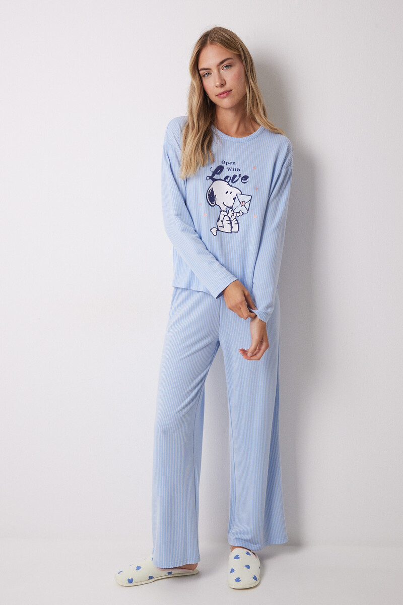 Snoopy Pijamas Mujer Cyberday Women'secret Pijama Largo Textura
