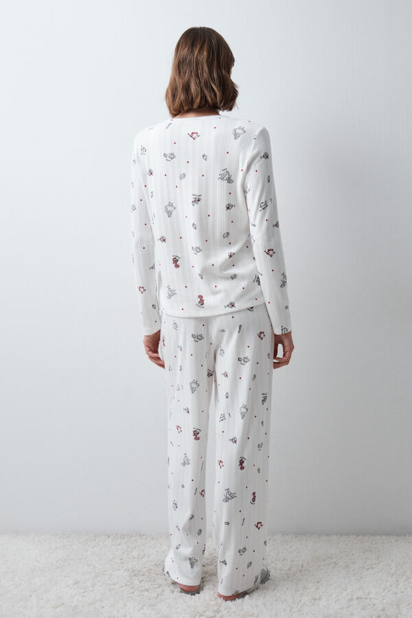 Women'secret Pyjama long Alice au Pays des Merveilles beige
