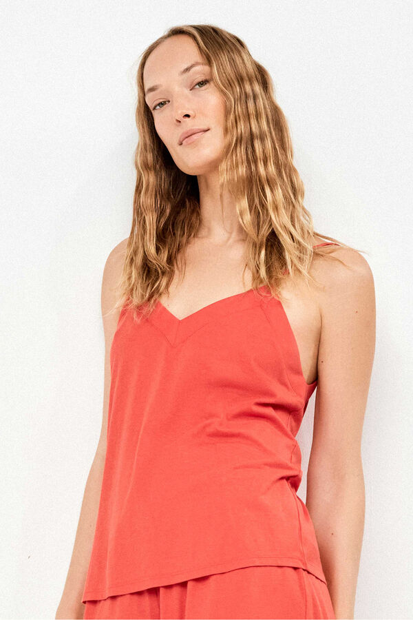 Gisela Two-piece top and short set burgundy