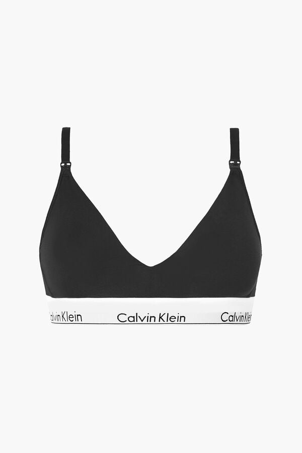 Womensecret Calvin Klein cotton maternity top with waistband fekete