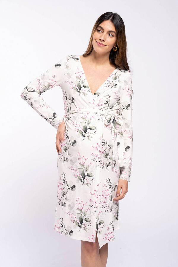 Womensecret Floral maternity print robe S uzorkom