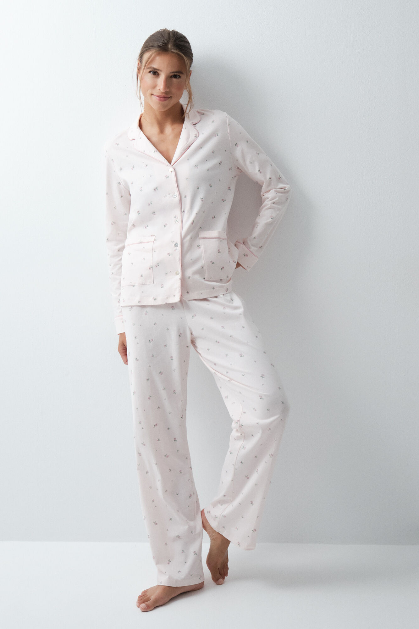 Women'secret Floral cotton classic pyjamas