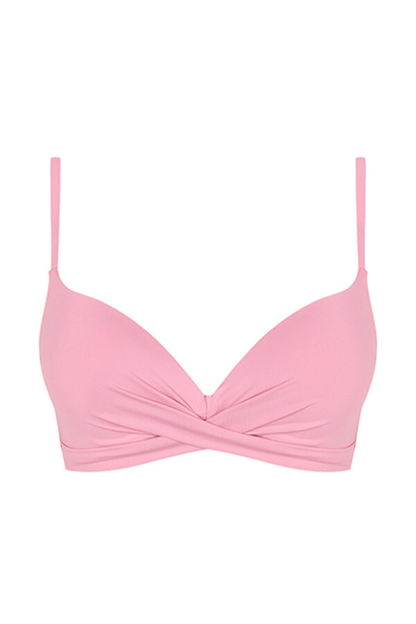 Womensecret Pink push-up bikini top pink