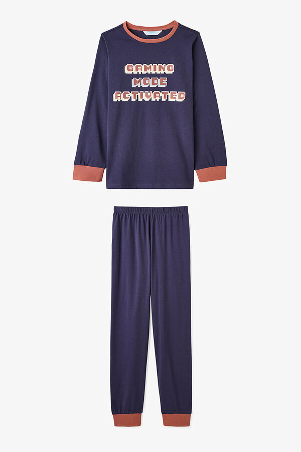 Penti Boys Gaming Printed Long Sleeve 2-Piece Pajama Set printed