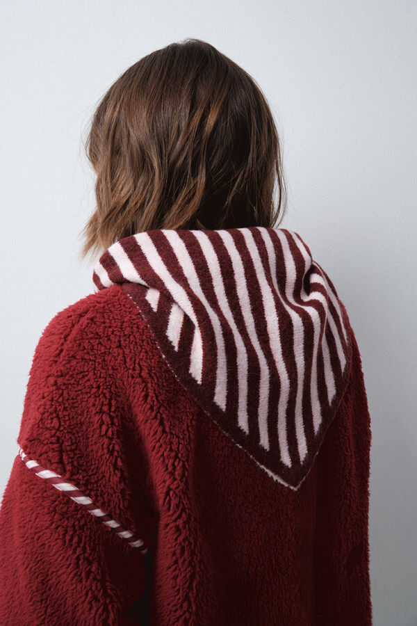 Women'secret Striped jersey-knit triangle scarf printed