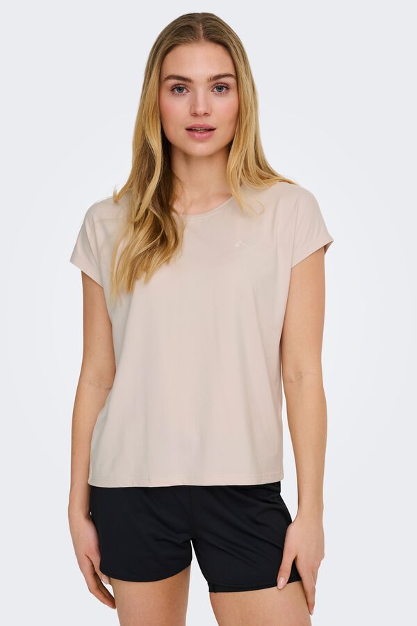 Only Play Kurzarm-Sport-T-Shirt soft Grau