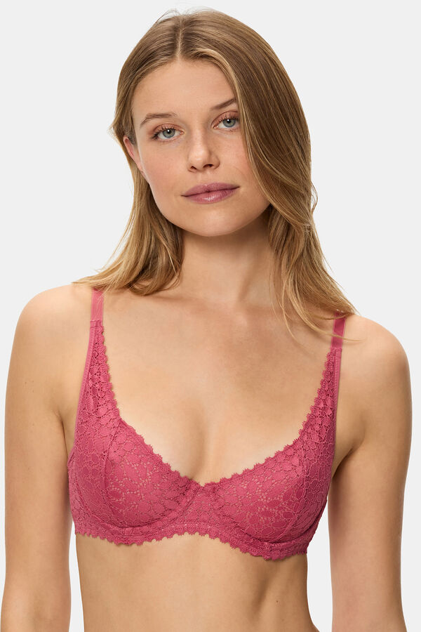 DIM Suti&atilde; com renda  rosa