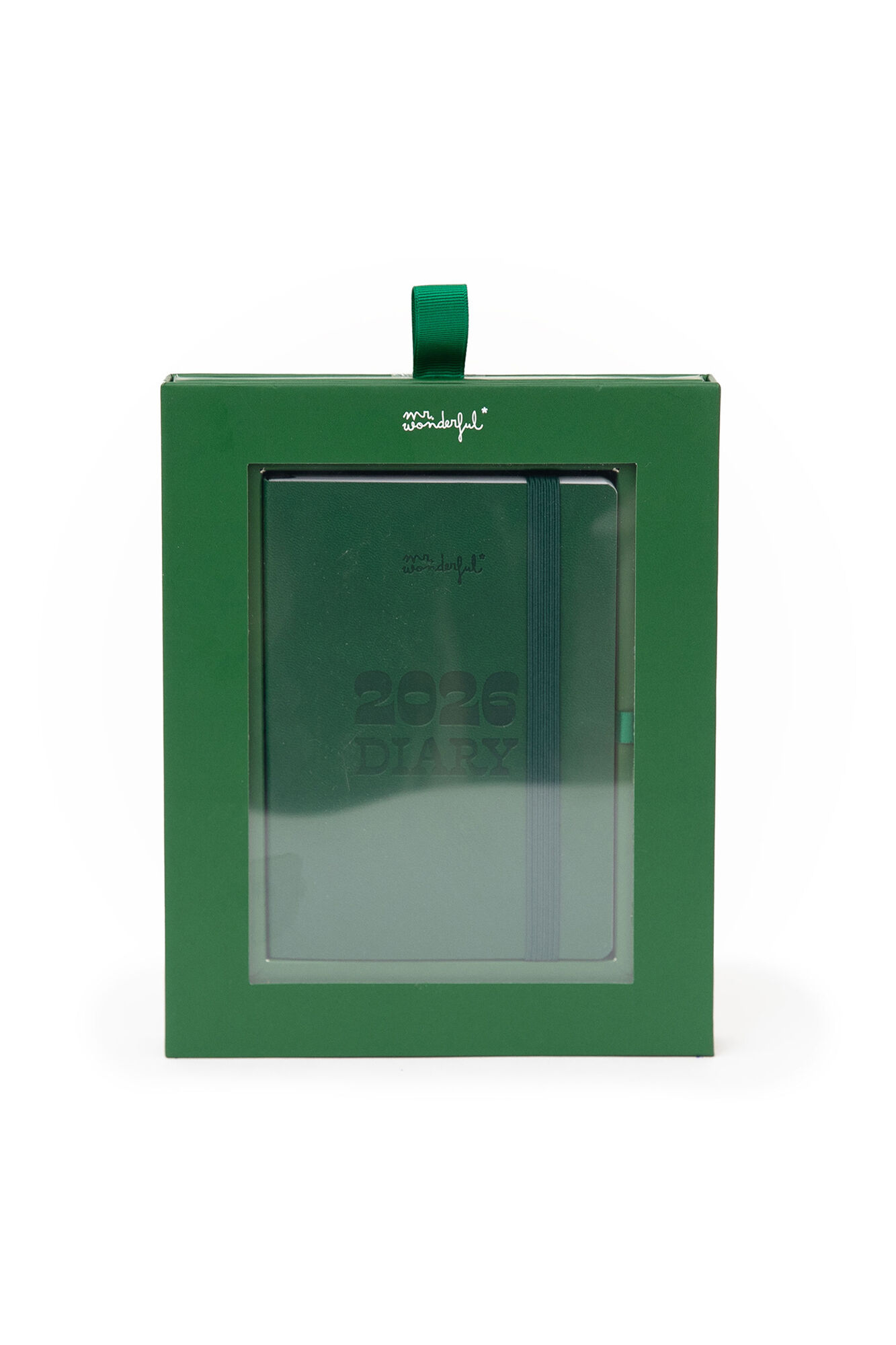 Mr. Wonderful Agenda Pocket 2026 Semanal peque&ntilde;a - Verde