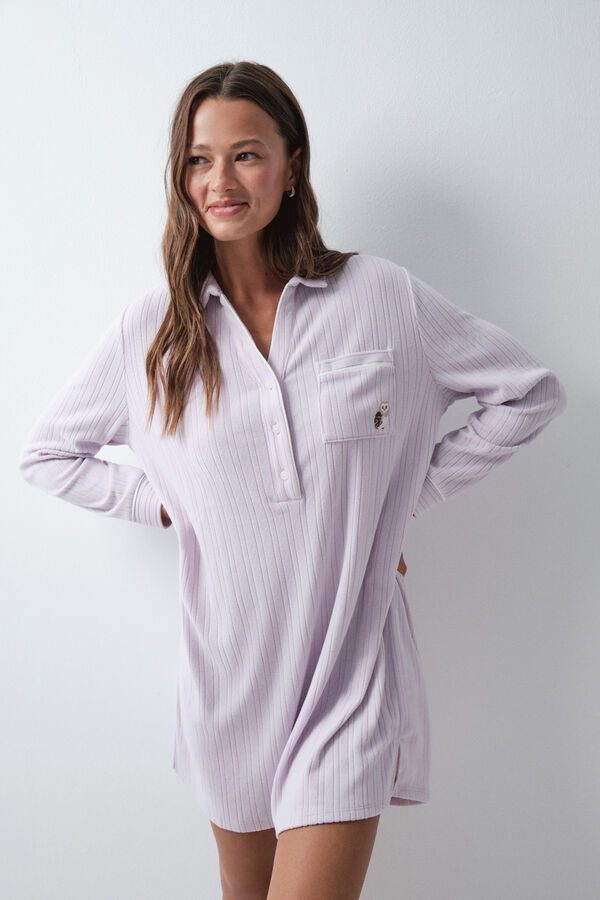 Women'secret Velvet classic nightgown pink