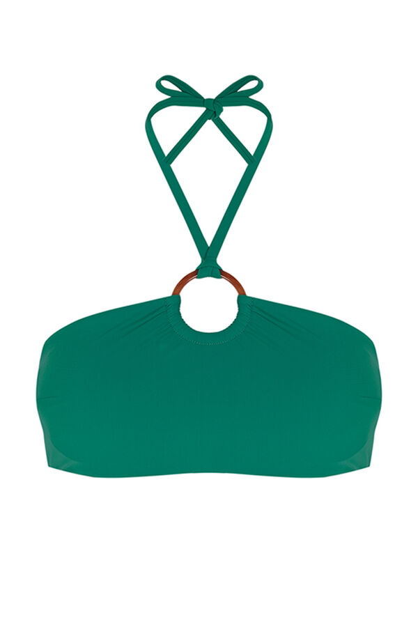 Womensecret Green bandeau bikini top green