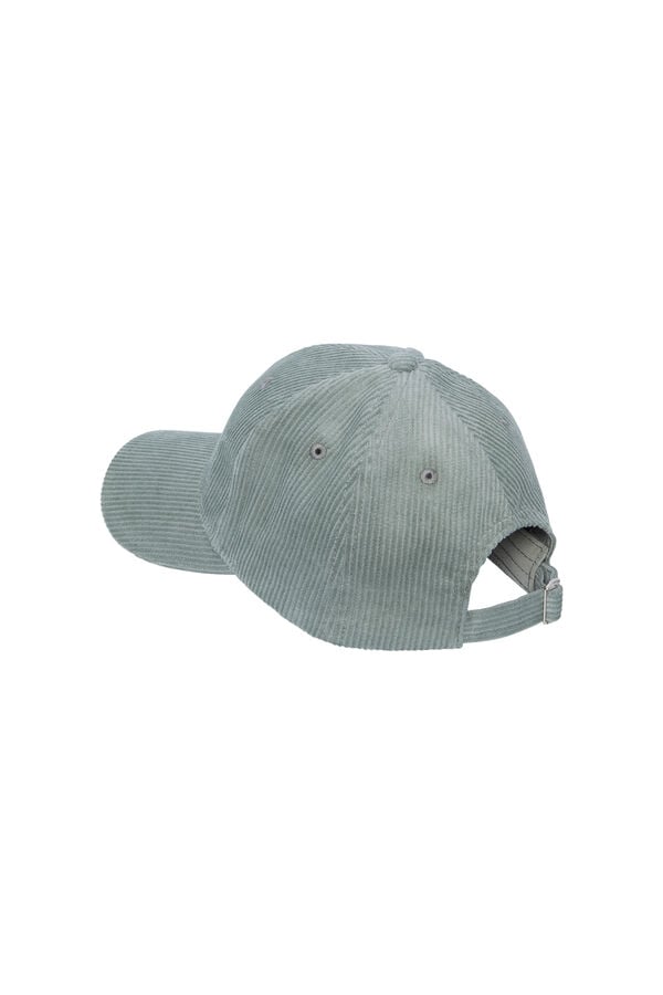 Womensecret Corduroy cap with curved visor. Zelena