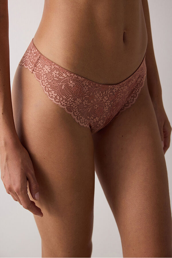 Penti Brazilian panty marron