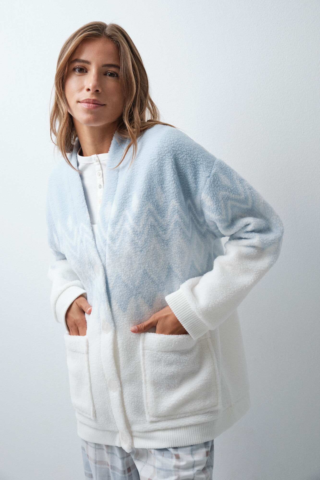 Women'secret Cardigan en polaire douce