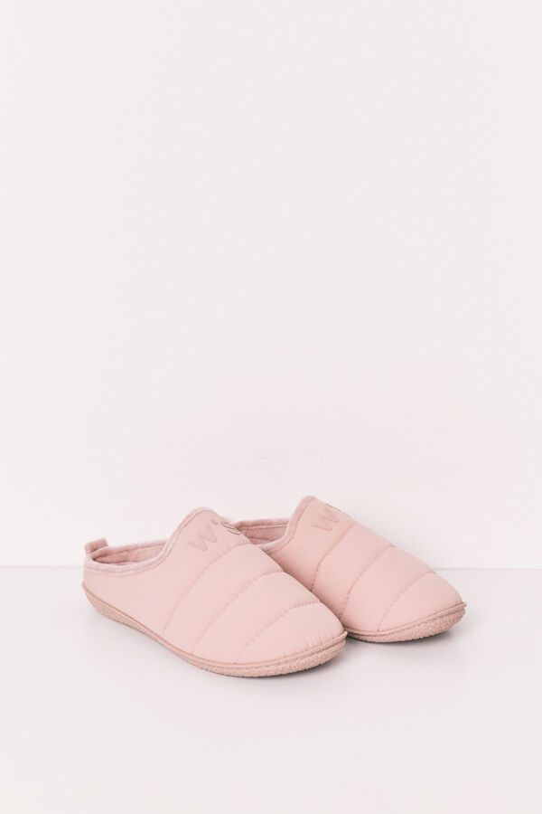 Women'secret Pantoufles matelass&eacute;es roses nude