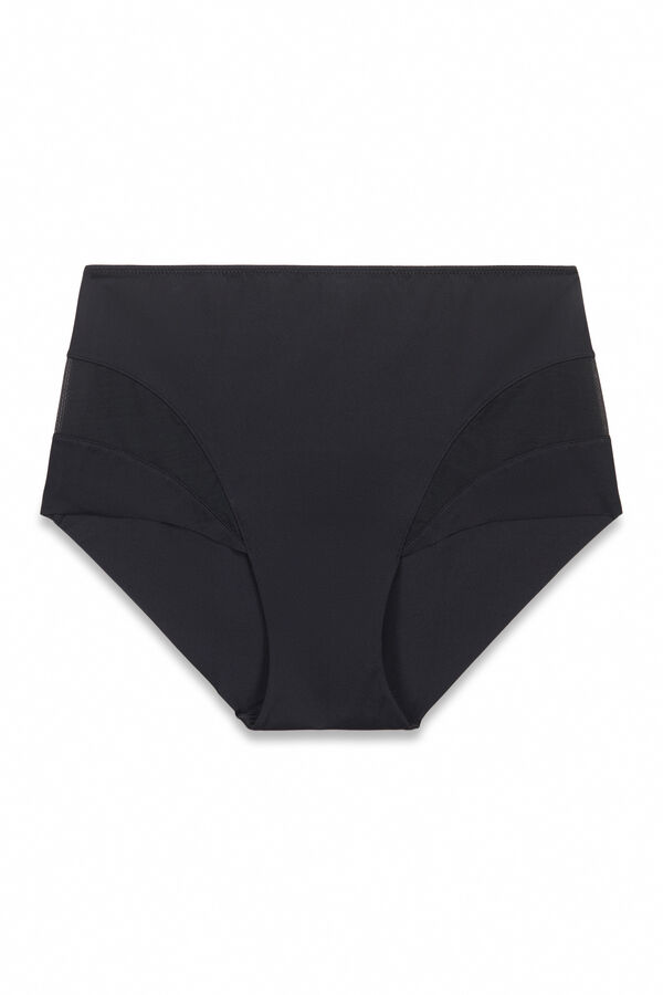 Women'secret Black high-waisted shaping panty black