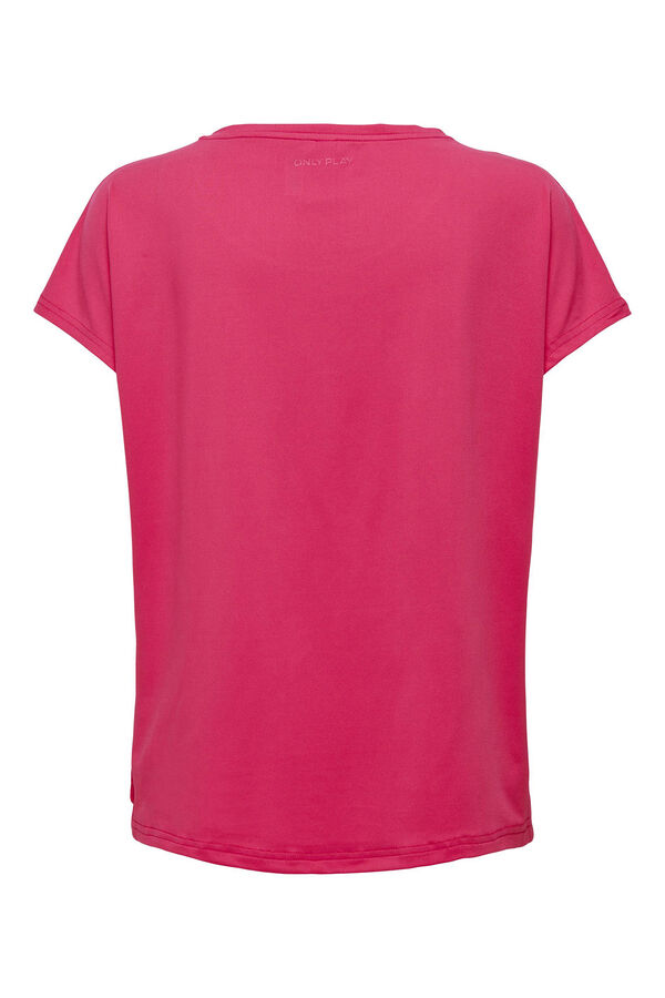 Womensecret Camiseta manga corta deportiva rosa