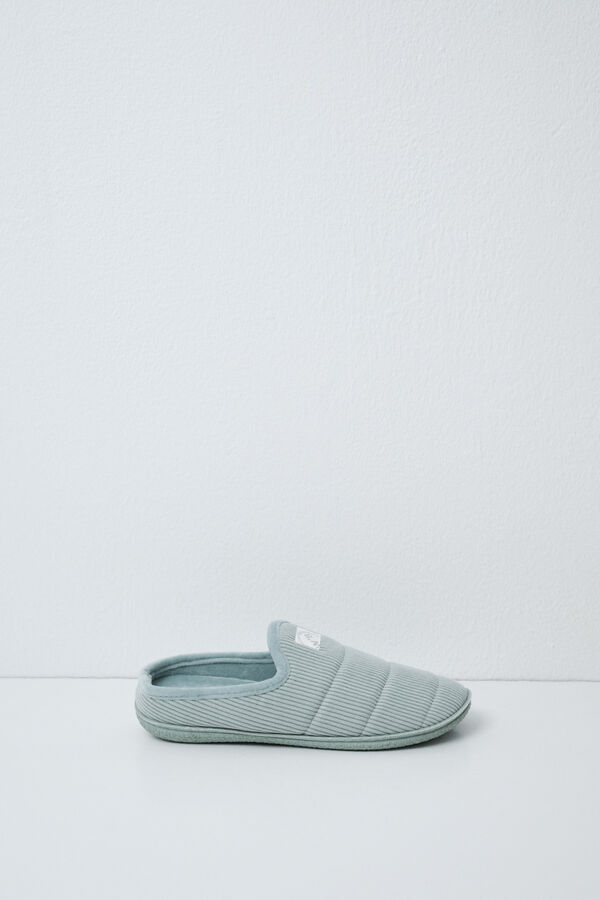 Women'secret Green padded sole slippers green