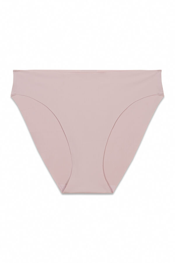 Women'secret Cuecas cl&aacute;ssicas sem costuras em microfibra rosa rosa