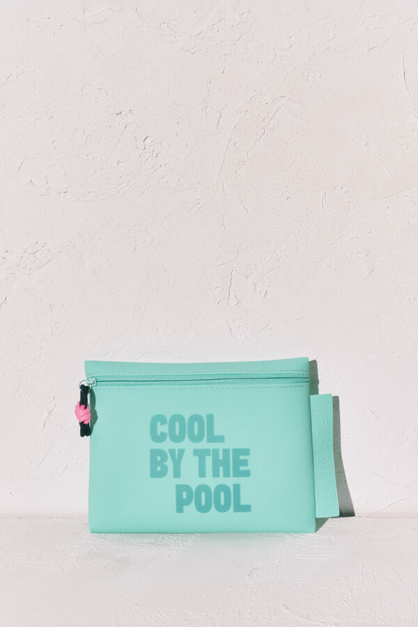 Women'secret Blue waterproof bikini bag green