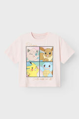 Womensecret camiseta pokémon menina rosa