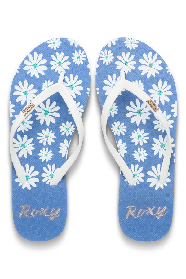 Roxy Chanclas estampado flores azul