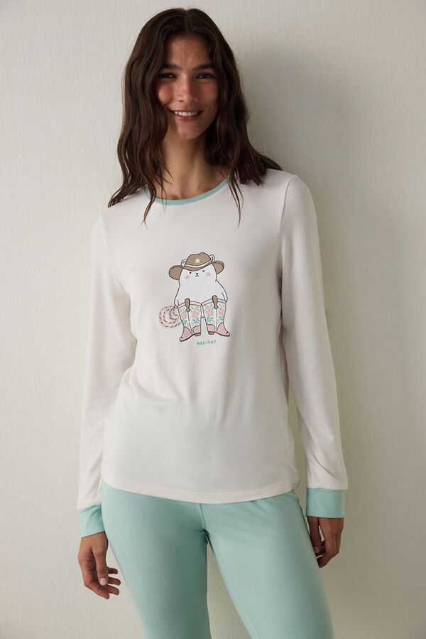 Penti Conjunto de pantalones largos para dormir estampado