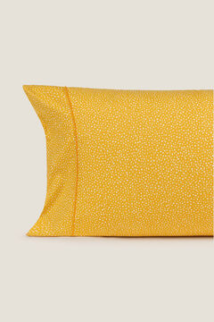 Womensecret Capa almofada pontinhos algodão percal 45 x145 cm. amarelo