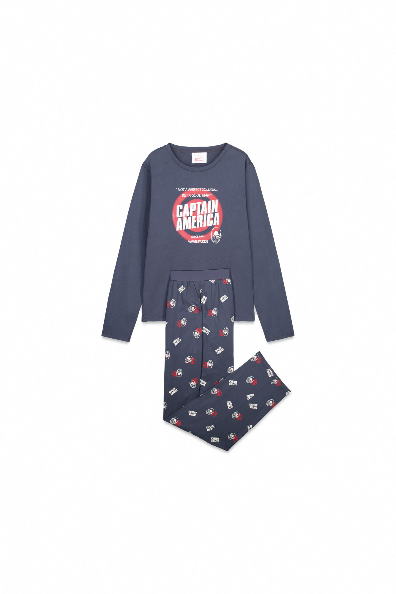 Women'secret Blue cotton long pyjamas Captain America