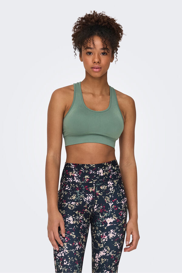 Only Play Sport-BH &uuml;berkreuzter R&uuml;cken Gr&uuml;n