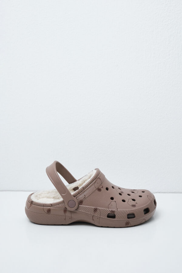 Women'secret Lined clog slippers nude