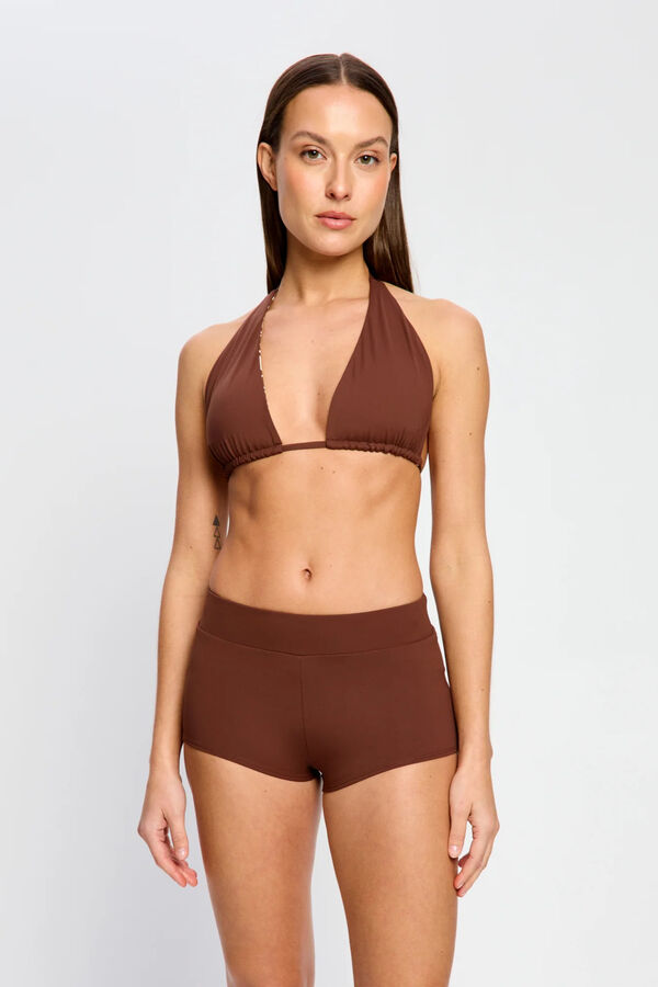 Modibodi Short Ba&ntilde;o Menstrual Flujo S&uacute;per Chocolate marr&oacute;n