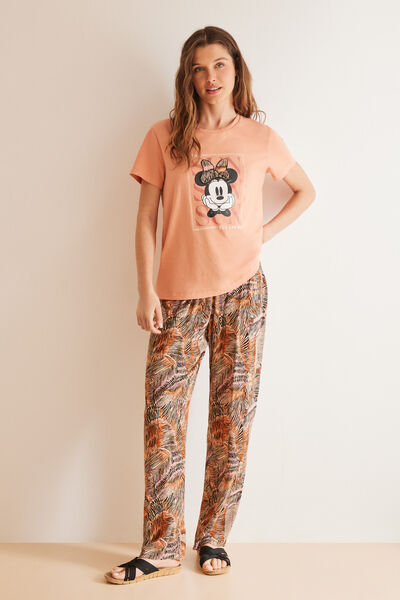 Womensecret Long 100% cotton ochre Minnie pyjamas rouge