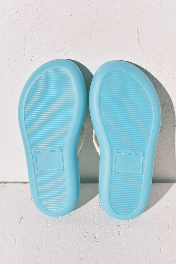 Women'secret Colour block sandal blue