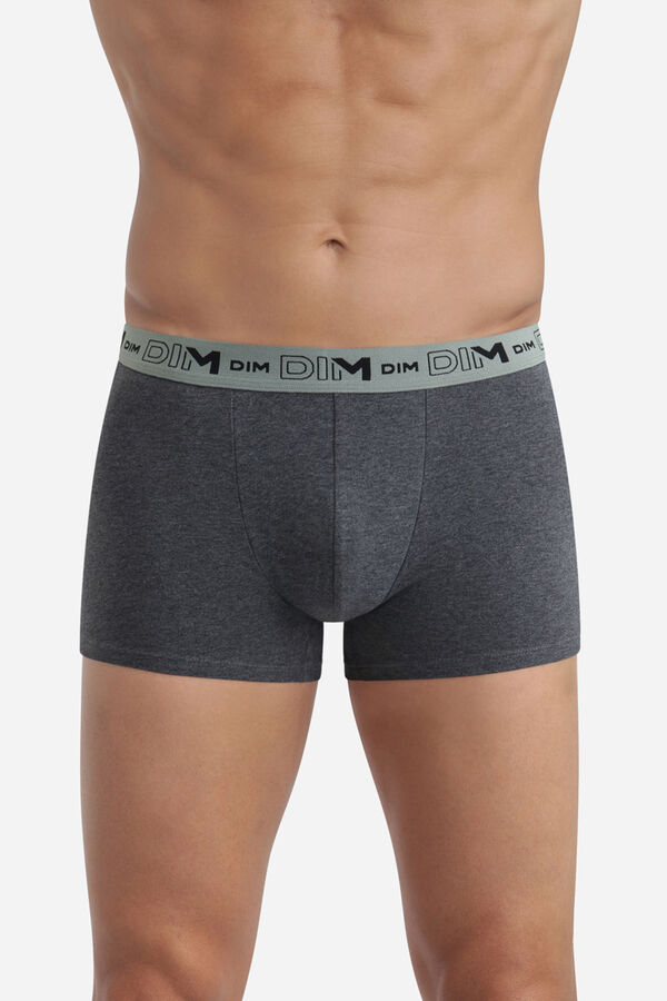 DIM Pack de 3 boxers algodão elástico orgânico multicolour