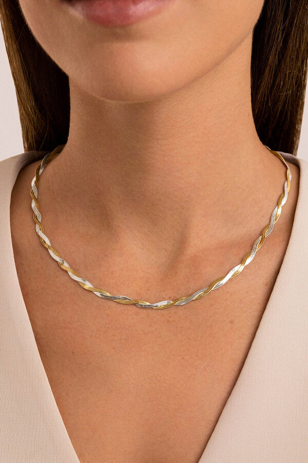 Womensecret Lisse Twister Mix steel necklace rávasalt mintás