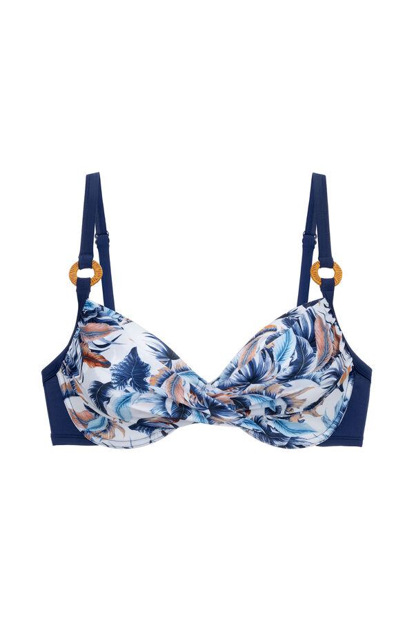 Womensecret Non padded bikini top Cairns bleu