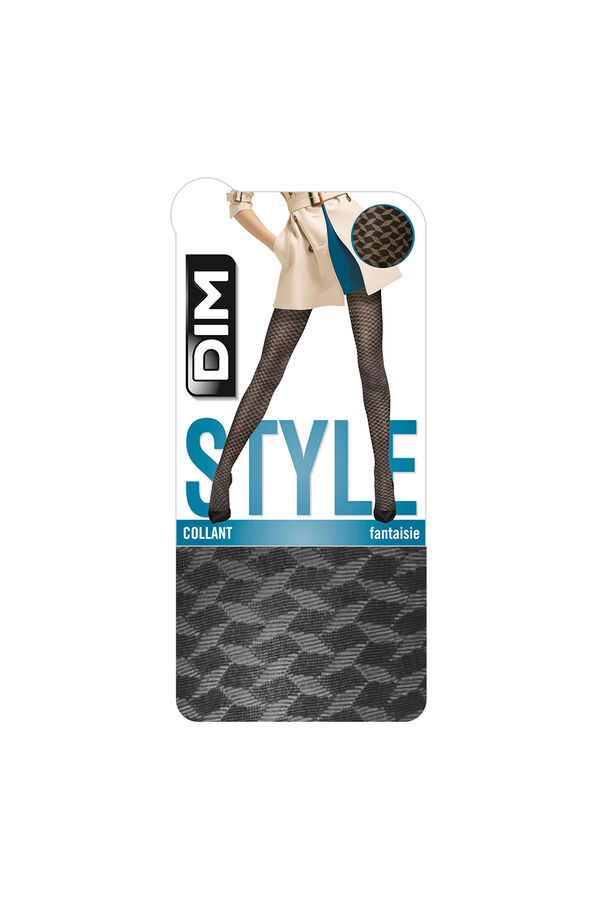 DIM Panty Fantas&iacute;a con estampado gr&aacute;fico 20 deniers black