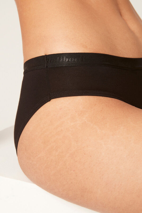 Womensecret Classic black bamboo period panties – moderate to heavy absorption noir