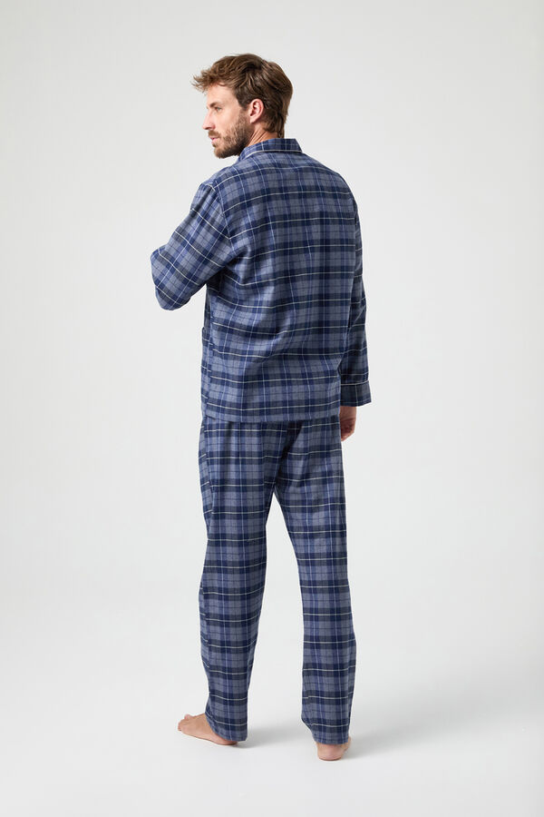 Kiff-Kiff Piajama Kiff Kiff Tipo Viyela Cuadros Azul azul