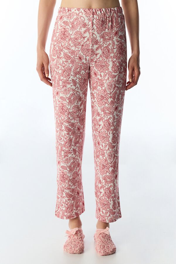 Penti Floral Pyjama Bottoms pink