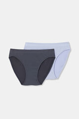 DIM Pack de dos bragas altas invisibles sin costuras microfibra estampado