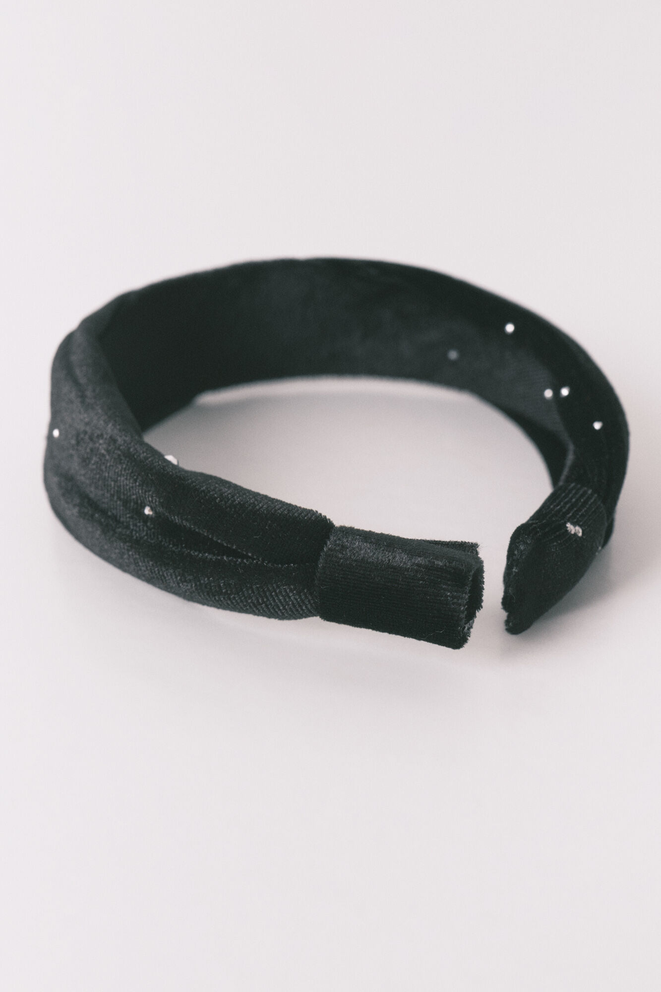 Women'secret Black velvet headband with glitter