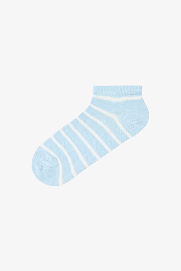 Penti Plain and striped 5-pack ankle socks printed